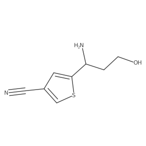 5-(1-Amino-3-hydroxypropyl)thiophene-3-carbonitrile Structure