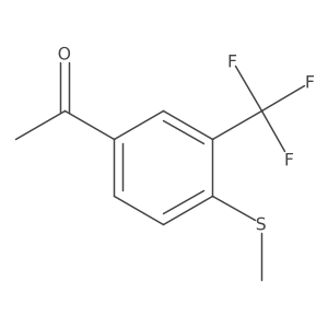 4'-Methylthio-3'-(trifluoromethyl)acetophenone Structure