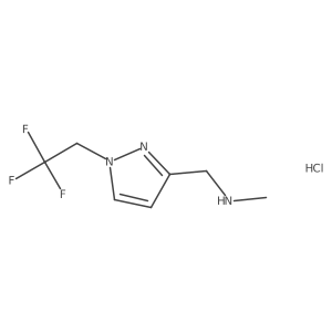 methyl{[1-(2,2,2-trifluoroethyl)-1H-pyrazol-3-yl]methyl}amine结构式