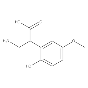 3-Amino-2-(2-hydroxy-5-methoxyphenyl)propanoic acid结构式