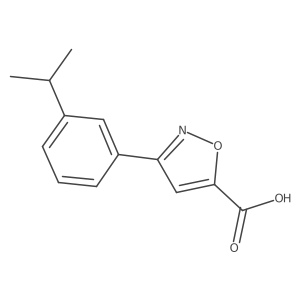 3-[3-(Propan-2-yl)phenyl]-1,2-oxazole-5-carboxylic acid Structure