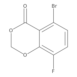 4H-1,3-Benzodioxin-4-one, 5-bromo-8-fluoro-结构式