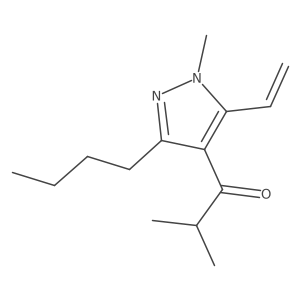 1-(3-Butyl-1-methyl-5-vinyl-1H-pyrazol-4-yl)-2-methylpropan-1-one Structure