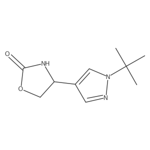 4-(1-tert-butyl-1H-pyrazol-4-yl)-1,3-oxazolidin-2-one Structure