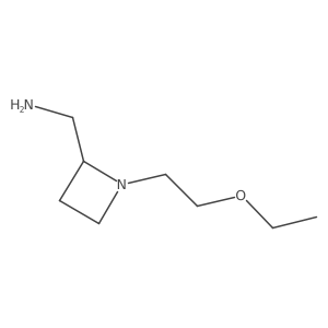 [1-(2-Ethoxyethyl)azetidin-2-yl]methanamine结构式