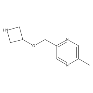 2-[(Azetidin-3-yloxy)methyl]-5-methylpyrazine结构式