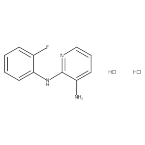N2-(2-fluorophenyl)pyridine-2,3-diamine dihydrochloride Structure