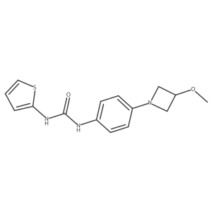 1-(4-(3-Methoxyazetidin-1-yl)phenyl)-3-(thiophen-2-yl)urea Structure