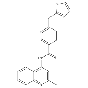 N-(2-methylquinolin-4-yl)-4-(thiazol-2-yloxy)benzamide Structure