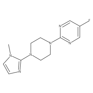 5-fluoro-2-(4-(1-methyl-1H-imidazol-2-yl)piperazin-1-yl)pyrimidine Structure