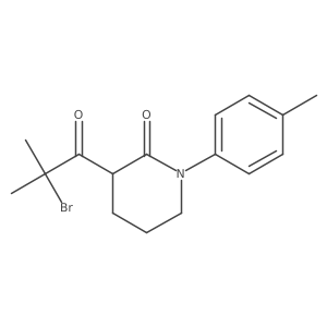 3-(2-Bromo-2-methylpropanoyl)-1-(4-methylphenyl)piperidin-2-one Structure