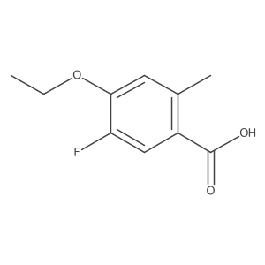 4-Ethoxy-5-fluoro-2-methylbenzoic acid Structure