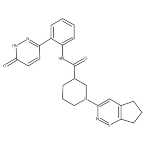 1-{5H,6H,7H-cyclopenta[c]pyridazin-3-yl}-N-[2-(6-hydroxypyridazin-3-yl)phenyl]piperidine-3-carboxamide Structure