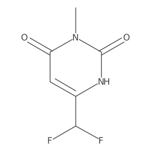 6-(Difluoromethyl)-3-methyl-1,2,3,4-tetrahydropyrimidine-2,4-dione Structure