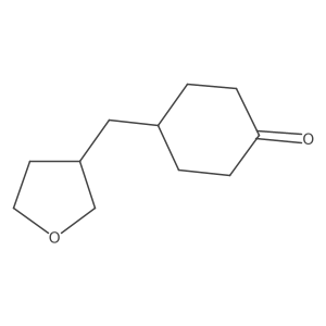 4-[(Oxolan-3-yl)methyl]cyclohexan-1-one Structure