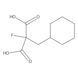 2-(Cyclohexylmethyl)-2-fluoropropanedioic acid Structure