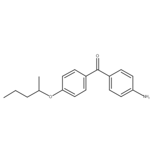 (4-Aminophenyl)[4-(1-methylbutoxy)phenyl]methanone结构式