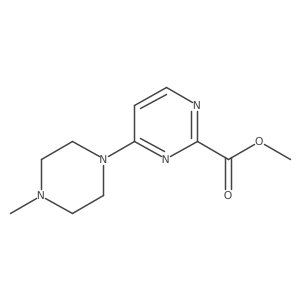 Methyl 4-(4-methylpiperazin-1-yl)pyrimidine-2-carboxylate Structure