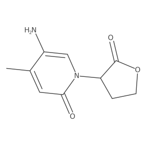 5-Amino-4-methyl-1-(2-oxooxolan-3-yl)-1,2-dihydropyridin-2-one结构式