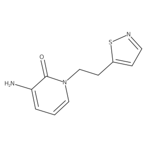 3-Amino-1-[2-(1,2-thiazol-5-yl)ethyl]-1,2-dihydropyridin-2-one结构式