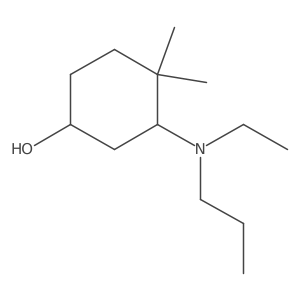 3-[Ethyl(propyl)amino]-4,4-dimethylcyclohexan-1-ol结构式