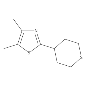 4,5-Dimethyl-2-(thian-4-yl)-1,3-thiazole结构式