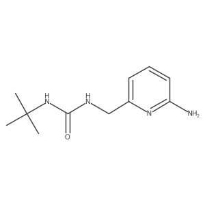 1-[(6-Aminopyridin-2-yl)methyl]-3-tert-butylurea Structure