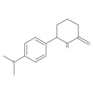 6-[4-(Dimethylamino)phenyl]piperidin-2-one Structure