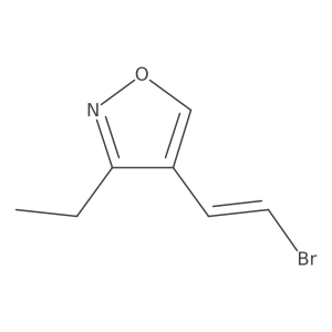 4-(2-Bromoethenyl)-3-ethyl-1,2-oxazole结构式
