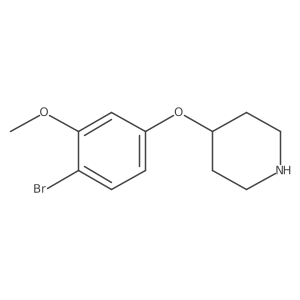 4-(4-Bromo-3-methoxyphenoxy)piperidine结构式
