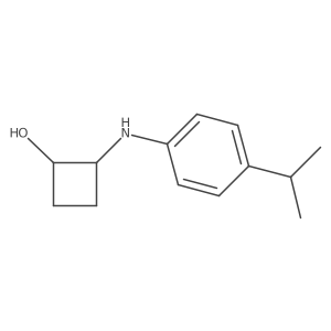 2-{[4-(Propan-2-yl)phenyl]amino}cyclobutan-1-ol Structure