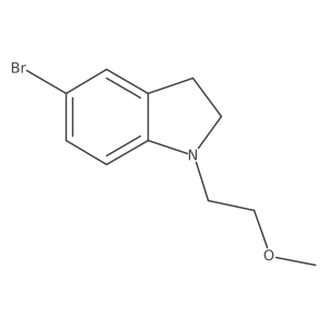5-Bromo-1-(2-methoxyethyl)indoline结构式