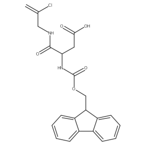 3-[(2-chloroprop-2-en-1-yl)carbamoyl]-3-({[(9H-fluoren-9-yl)methoxy]carbonyl}amino)propanoic acid Structure