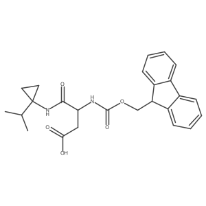 3-({[(9H-fluoren-9-yl)methoxy]carbonyl}amino)-3-{[1-(propan-2-yl)cyclopropyl]carbamoyl}propanoic acid Structure