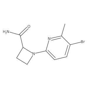 1-(5-Bromo-6-methylpyridin-2-yl)azetidine-2-carboxamide Structure