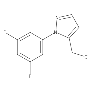 5-(chloromethyl)-1-(3,5-difluorophenyl)-1H-pyrazole Structure