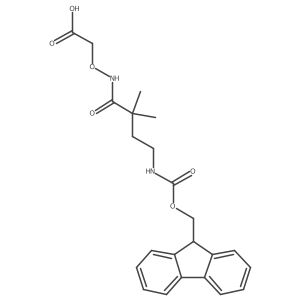 2-{[4-({[(9H-fluoren-9-yl)methoxy]carbonyl}amino)-2,2-dimethylbutanamido]oxy}acetic acid结构式