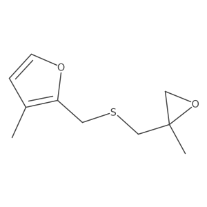 3-Methyl-2-({[(2-methyloxiran-2-yl)methyl]sulfanyl}methyl)furan结构式