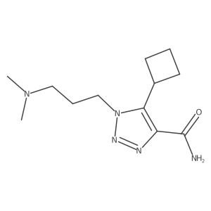 5-cyclobutyl-1-[3-(dimethylamino)propyl]-1H-1,2,3-triazole-4-carboxamide结构式