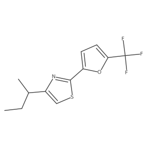 4-(Butan-2-yl)-2-[5-(trifluoromethyl)furan-2-yl]-1,3-thiazole结构式