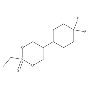 5-(4,4-Difluorocyclohexyl)-2-ethyl-1,3,2lambda5-dioxaphosphinane-2-thione Structure