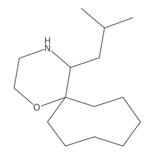 5-(2-Methylpropyl)-1-oxa-4-azaspiro[5.7]tridecane Structure