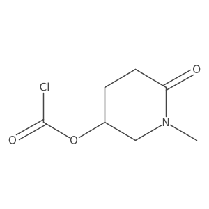 1-Methyl-6-oxopiperidin-3-yl chloroformate结构式