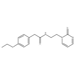 2-(4-ethoxyphenyl)-N-[2-(2-oxopyrimidin-1-yl)ethyl]acetamide Structure