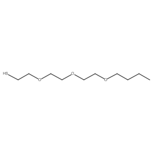 Ethanethiol, 2-[2-(2-butoxyethoxy)ethoxy]- Structure