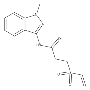 3-Ethenylsulfonyl-N-(1-methylindazol-3-yl)propanamide Structure