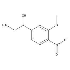 (1R)-2-amino-1-(3-methoxy-4-nitro-phenyl)ethanol结构式