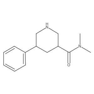 N,N-dimethyl-5-phenylpiperidine-3-carboxamide Structure