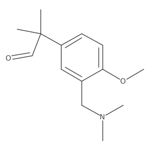 2-{3-[(Dimethylamino)methyl]-4-methoxyphenyl}-2-methylpropanal结构式