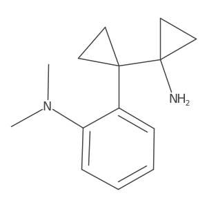 2-[1-(1-aminocyclopropyl)cyclopropyl]-N,N-dimethylaniline Structure